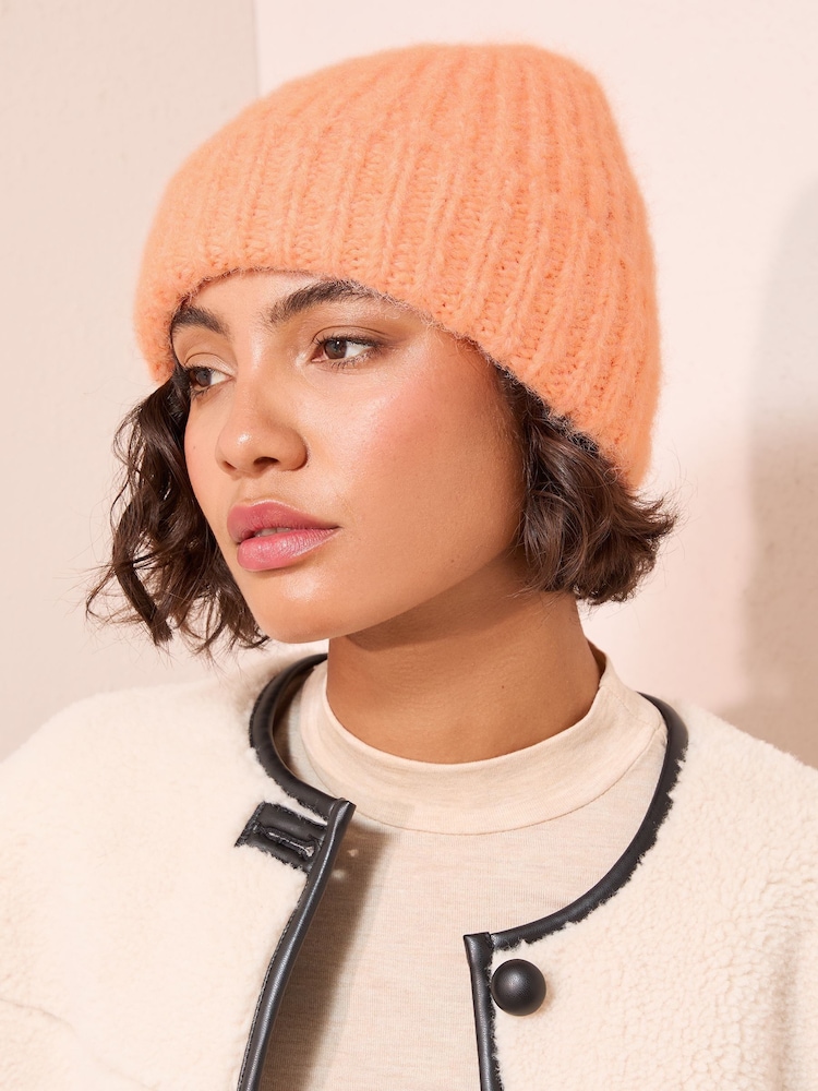 Friends Like These Orange Cosy Knitted Beanie Hat - Image 1 of 4