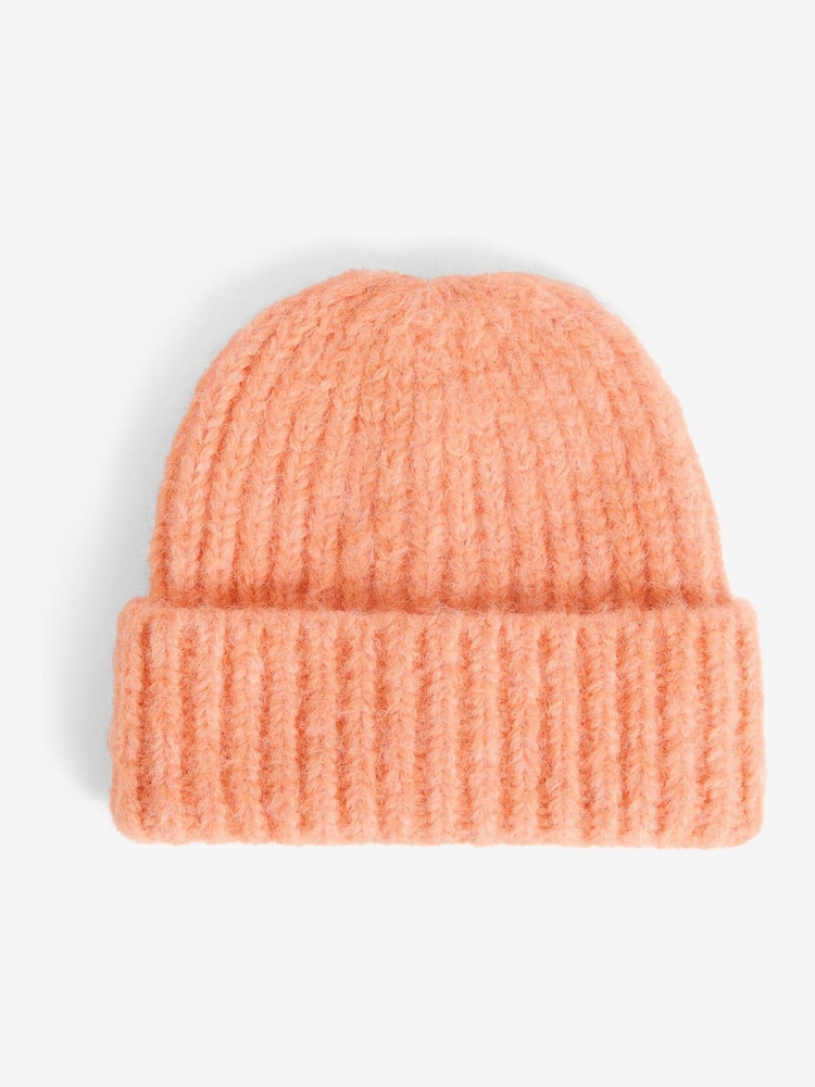 Friends Like These Orange Cosy Knitted Beanie Hat - Image 2 of 4