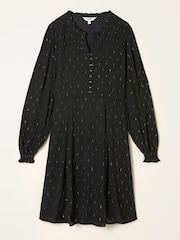 FatFace Jesse Black Petite Metallic Dress - Image 5 of 5