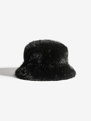 Friends Like These Black Faux Fur Bucket Hat - Image 1 of 4
