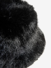 Friends Like These Black Faux Fur Bucket Hat - Image 4 of 4