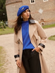 Love & Roses Blue Embellished Beret Hat - Image 2 of 5
