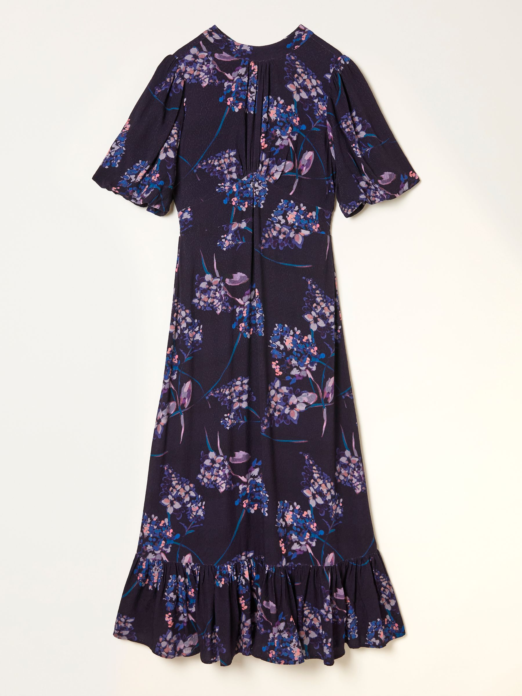 sight フルスーツ パープル ブラック　レディース Buy FatFace Mila Dark Purple Heritage Floral Petite Midi Dress