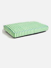 Oliver Bonas Green Extra Large Stripe Pet Cushion - Image 1 of 3