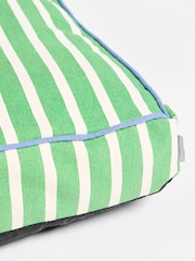 Oliver Bonas Green Extra Large Stripe Pet Cushion - Image 3 of 3