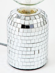 Oliver Bonas Silver Disco Vico Desk & Table Lamp Base - Image 5 of 6