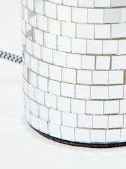 Oliver Bonas Silver Disco Vico Desk & Table Lamp Base - Image 6 of 6