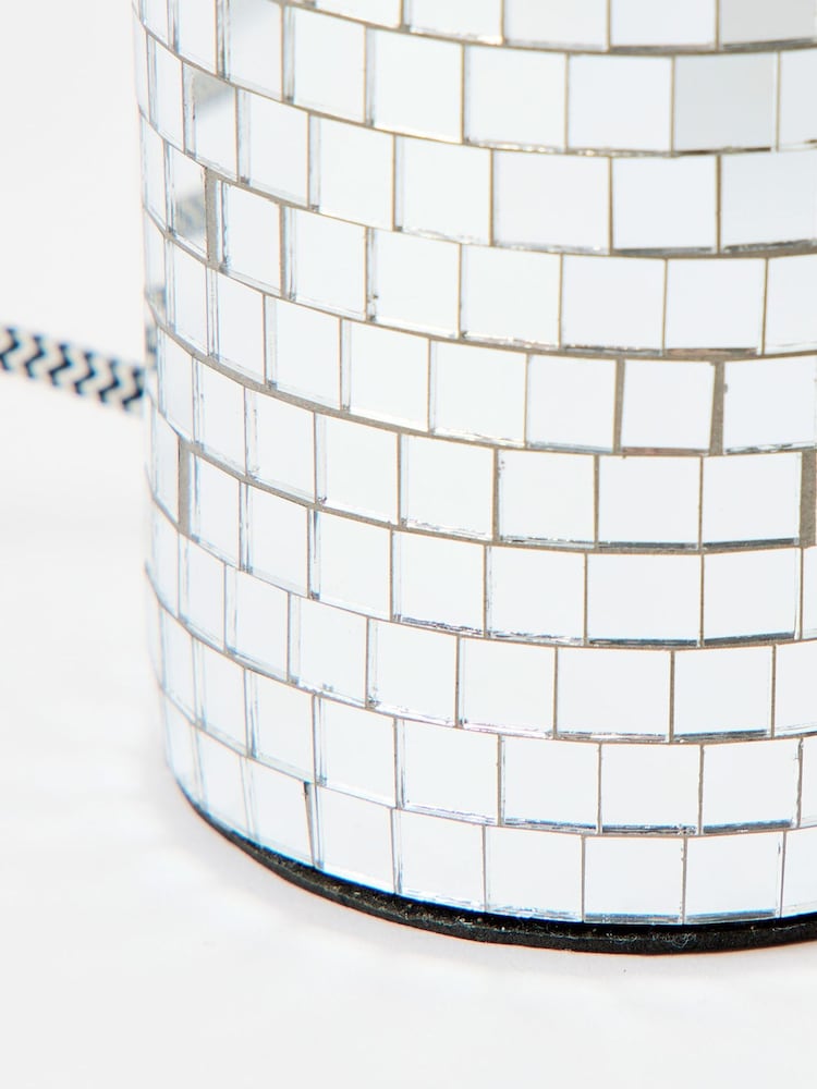 Oliver Bonas Silver Disco Vico Desk & Table Lamp Base - Image 6 of 6 Oliver Bonas Silver Disco Vico Desk & Table Lamp Base - Image 6 of 6