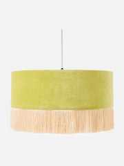 Oliver Bonas Green Ero Drum Pendant Lampshade - Image 1 of 6