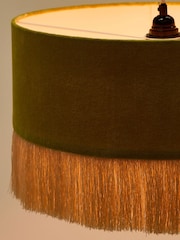 Oliver Bonas Green Ero Drum Pendant Lampshade - Image 4 of 6