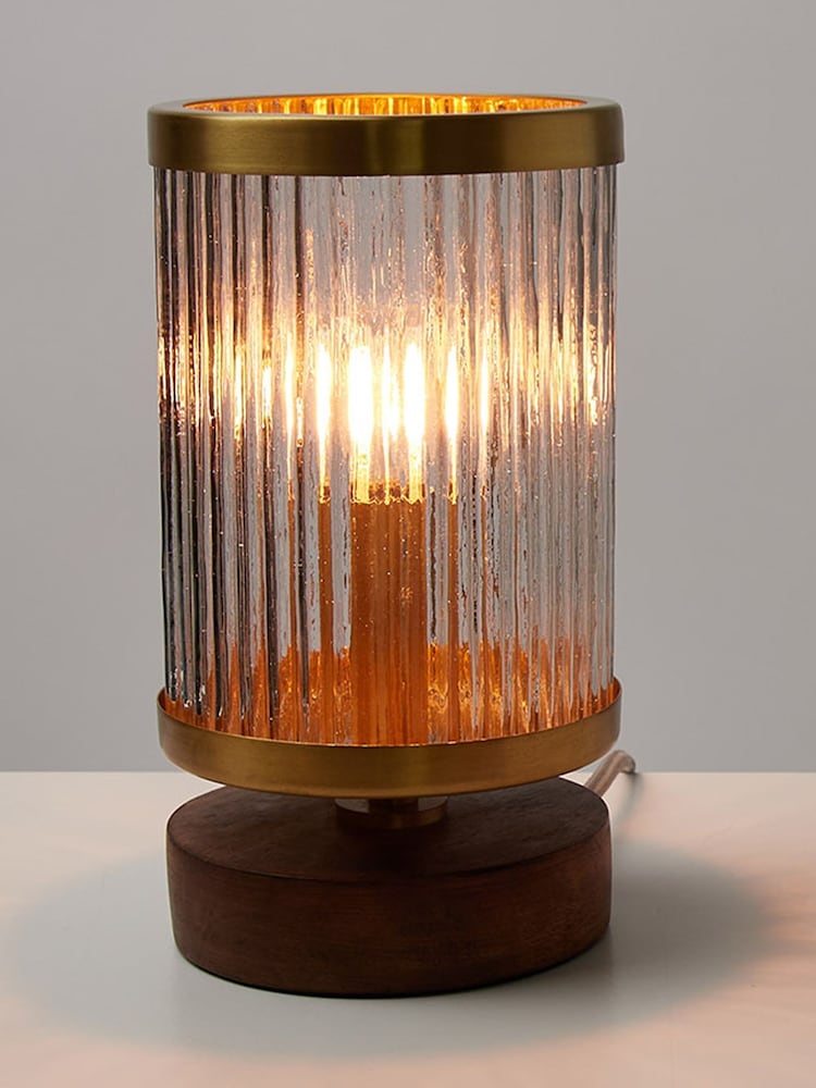 Oliver Bonas Brass Vaso Metal & Glass Desk & Table Lamp - Image 1 of 6