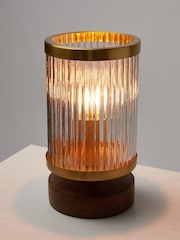 Oliver Bonas Brass Vaso Metal & Glass Desk & Table Lamp - Image 4 of 6