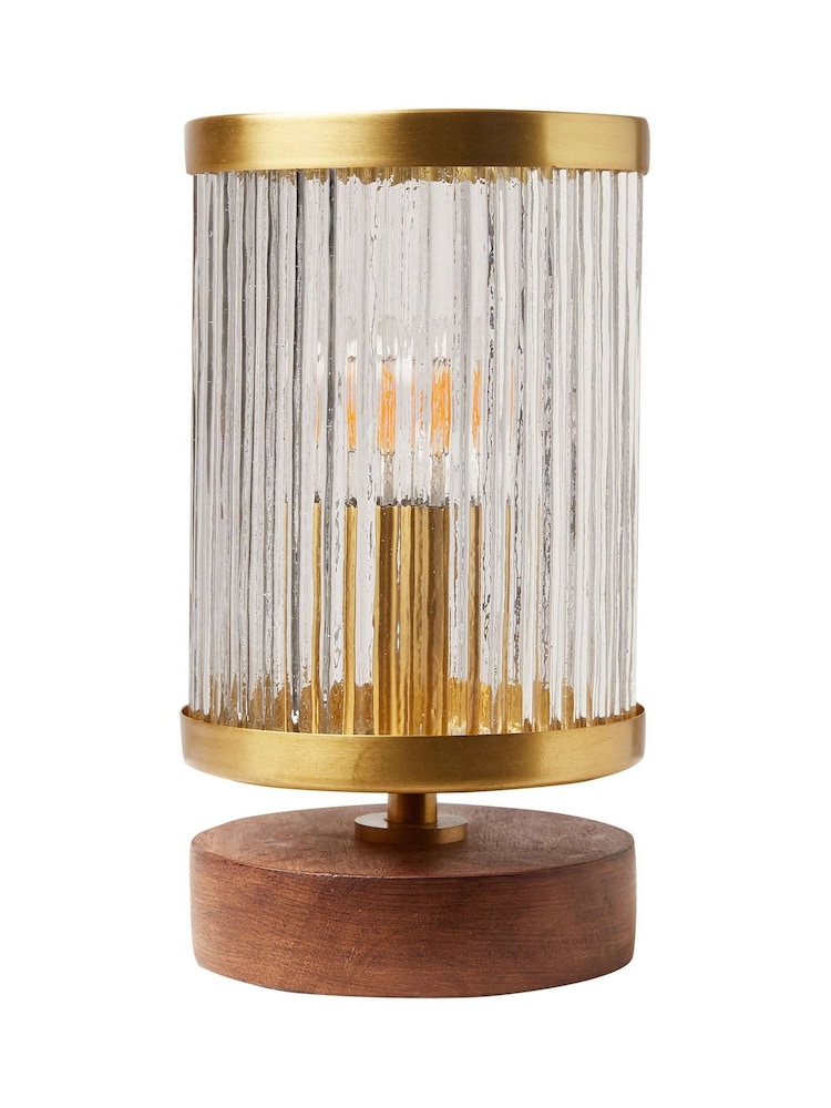 Oliver Bonas Brass Vaso Metal & Glass Desk & Table Lamp - Image 6 of 6