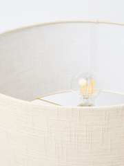 Oliver Bonas Pink/Green Stripe Clara Glass Desk & Table Lamp - Image 4 of 6