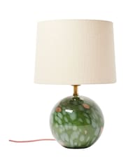 Oliver Bonas Green Zoja Glitter Desk & Table Lamp - Image 4 of 4