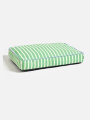 Oliver Bonas Green Large Stripe Pet Cushion - Image 1 of 3