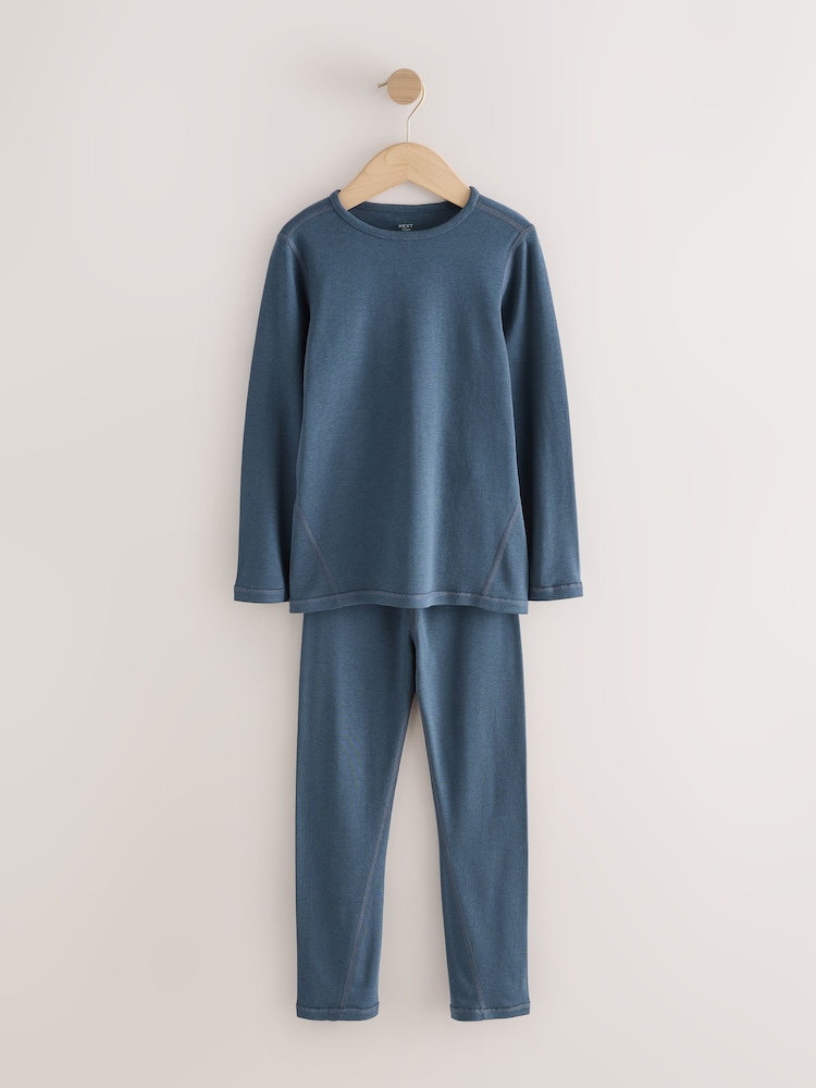 Blue Kind to Skin Pyjamas 2 Pack (9mths-12yrs) - Image 2 of 5 Blue Kind to Skin Pyjamas 2 Pack (9mths-12yrs) - Image 2 of 5