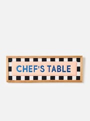 Oliver Bonas Pink Chef’s Table Embroidered Framed Wall Art - Image 2 of 6