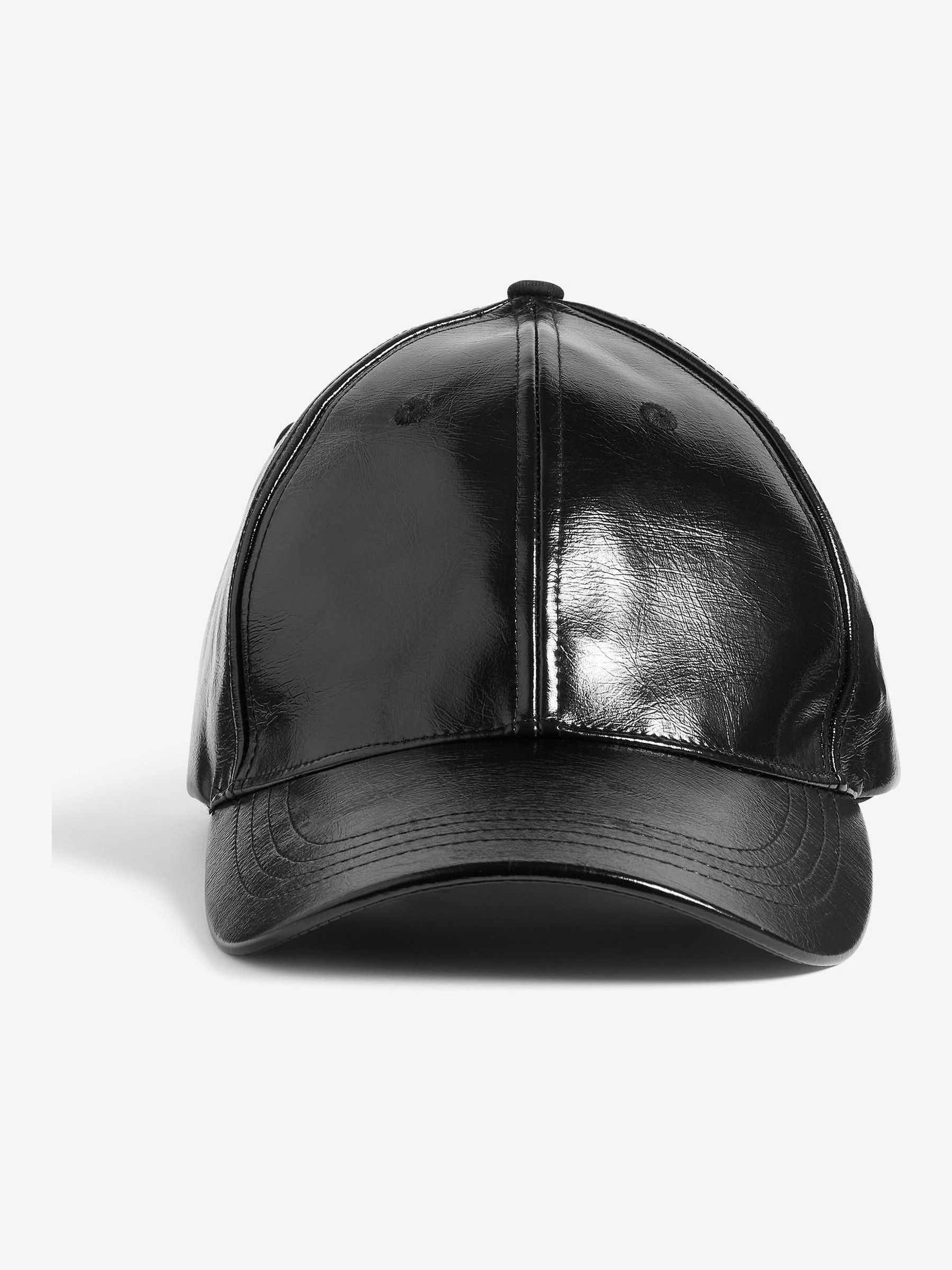 Buy Friends Like These Black Leather Look Hat from Next Ireland