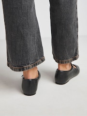 JD Williams Black Extra Wide Fit Mary Jane Flat Shoes - Image 3 of 4