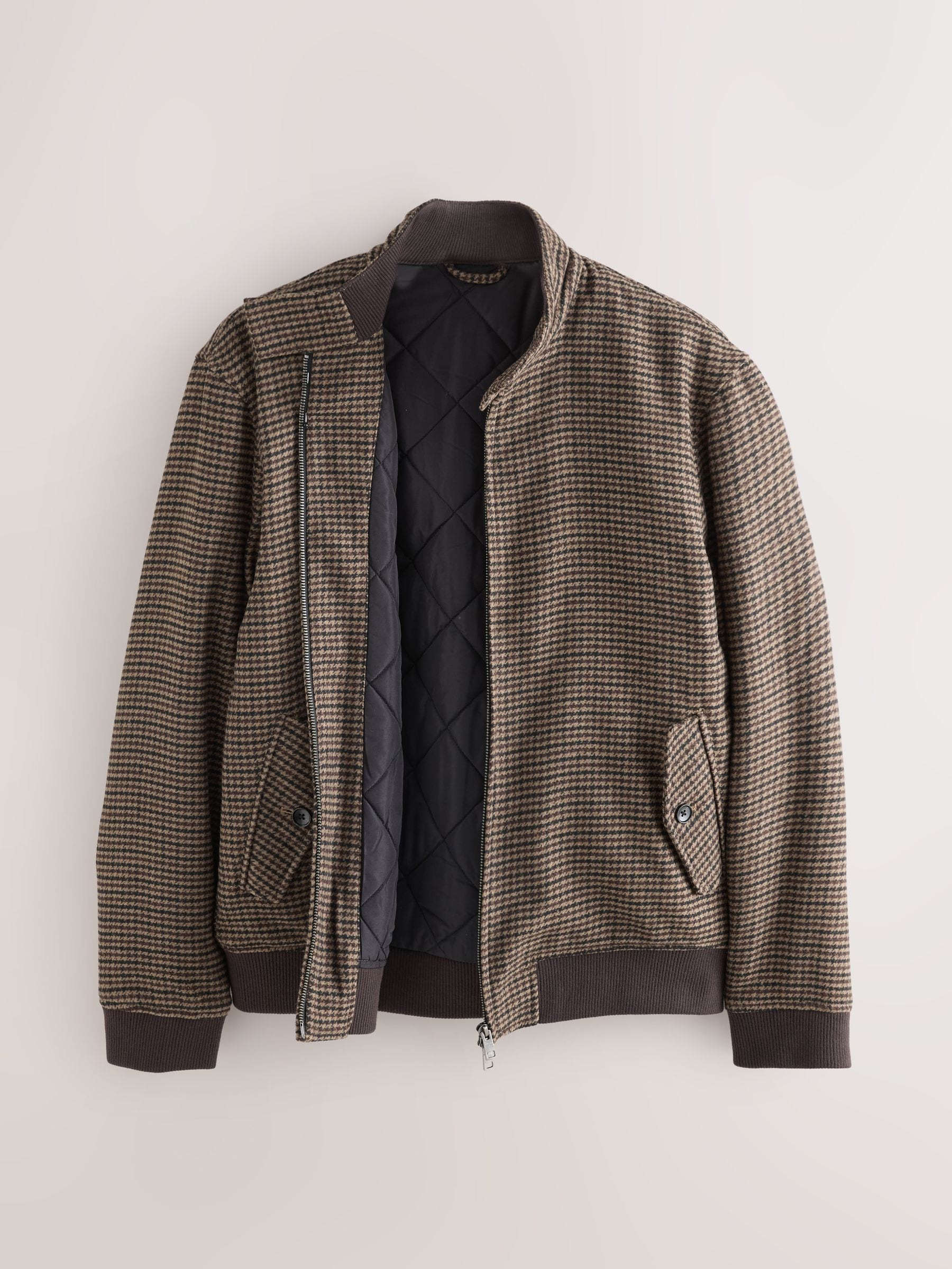 ジャケット・アウター KAJA HOUNDSTOOTH HARRINGTON JACKET size2 Buy Brown Dogstooth Check Harrington Jacket from Next China
