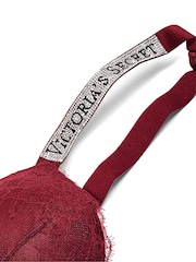 Victoria's Secret Sangria Red Add 2 Cups Push Up Bombshell Lace Shine Strap Bra - Image 4 of 4