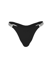 Victoria's Secret Black Brazilian Shine Strap Knickers - Image 3 of 3