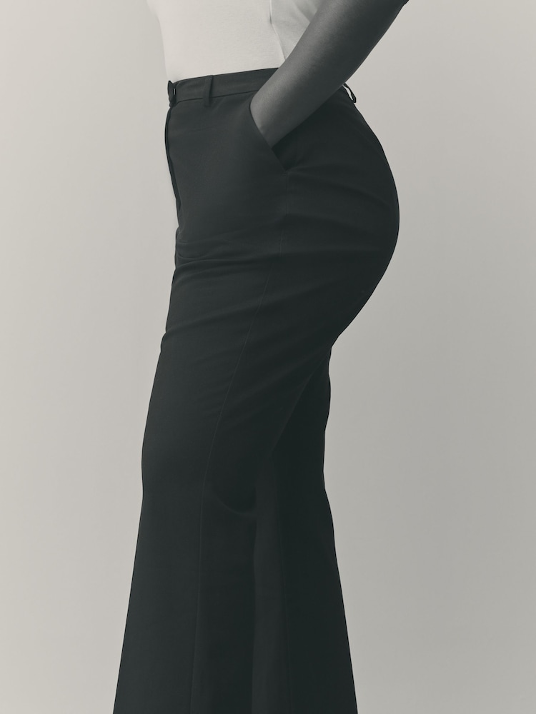 Black Tailored Hourglass Bootcut Trousers - Image 6 of 6 Black Tailored Hourglass Bootcut Trousers - Image 6 of 6