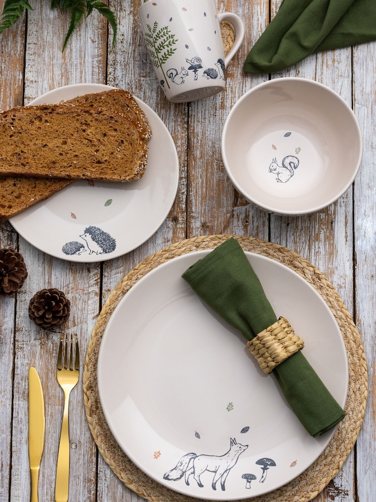 Price & Kensington. 16 Piece Cream Woodland Dinner Set - Image 2 of 2