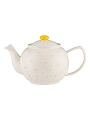 Price & Kensington. Cream Daisy 6 Cup Teapot Milk Jug and Sugar Bowl Set - Image 5 of 5