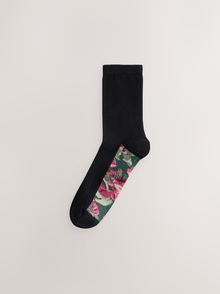 Tapestry Floral - Pack de 5 pares de calcetines tobilleros con detalle en la planta - Imagen 2 de 8