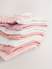 Rosa Ditsy Floral - Pacote Trainer Socks 7 - Imagem 10 de 10