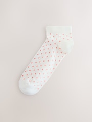 Rosa Ditsy Floral - Pacote Trainer Socks 7 - Imagem 3 de 10
