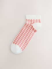 Rosa Ditsy Floral - Pacote Trainer Socks 7 - Imagem 6 de 10