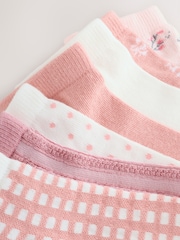 Rosa Ditsy Floral - Pacote Trainer Socks 7 - Imagem 9 de 10