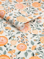 Cath Kidston Yellow Strawberry Garden A4 Wallpaper Sample - Image 3 of 4