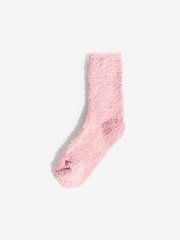 Friends Like These Pink and Navy Star Cosy Slipper Socks 3 Pack - Image 3 of 6