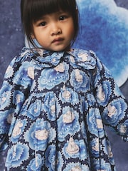 Cath Kidston Blue Clouds Moomins Collar Dress (3mths-8yrs) - Image 2 of 14