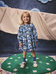 Cath Kidston Blue Clouds Moomins Collar Dress (3mths-8yrs) - Image 5 of 14
