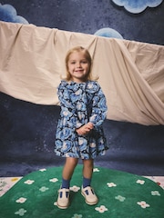 Cath Kidston Blue Clouds Moomins Collar Dress (3mths-8yrs) - Image 8 of 14