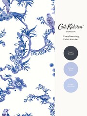 Cath Kidston Blue A4 Birds & Berries Wallpaper Sample - Image 4 of 4