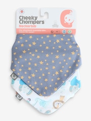 Cheeky Chompers Animal Print 100% Cotton Dribble Bibs 2 Pack - Image 1 of 1