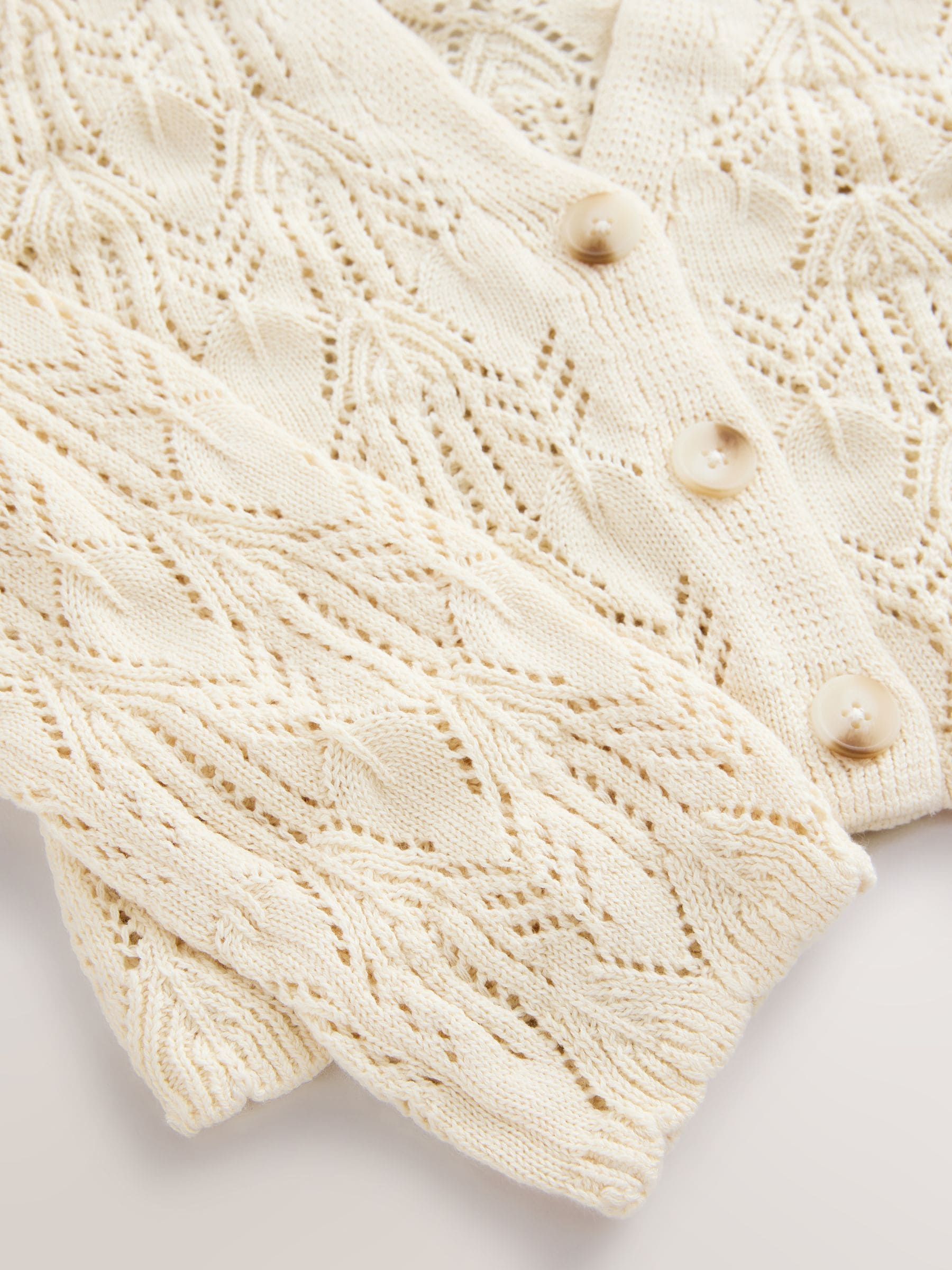 Buy Ecru Knitted Cardigan (3-16yrs) from Next USA