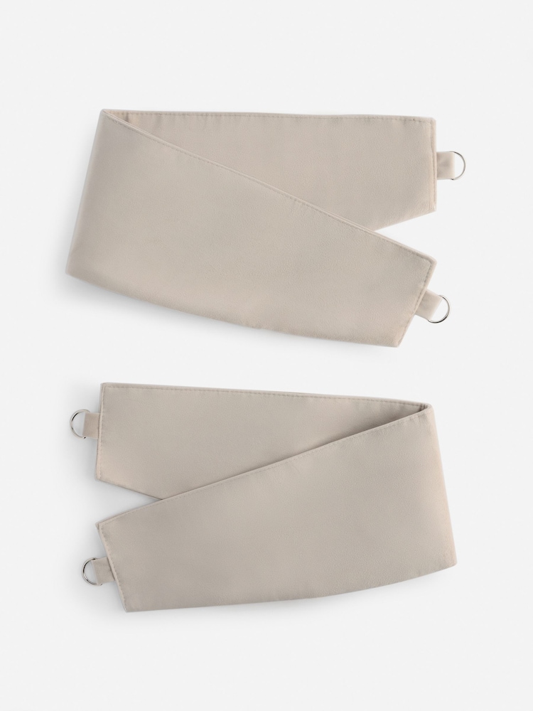 Set of 2 Matte Velvet Curtain Tie Backs - صورة 1 من 1 Set of 2 Matte Velvet Curtain Tie Backs - صورة 1 من 1