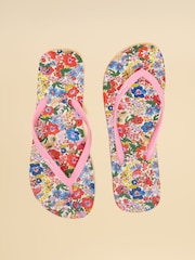 Joules Sandy Ditsy Printed Flip Flops - Image 1 of 5