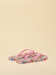 Joules Sandy Ditsy Printed Flip Flops - Image 3 of 5