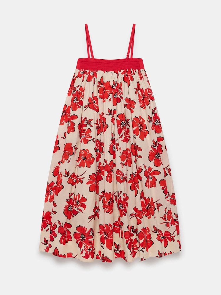 Mint Velvet Red Floral Print 100% Cotton Maxi Dress - Image 8 of 8