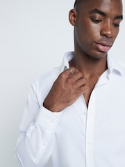 River Island White Slim Fit Formal Shirt - Image 3 of 5