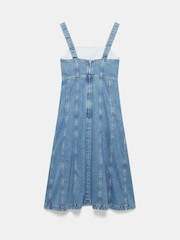 Mint Velvet Blue Denim 100% Cotton Midi Dress - Image 8 of 8