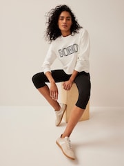 Mint Velvet White Soho Graphic Sweatshirt - Image 2 of 8